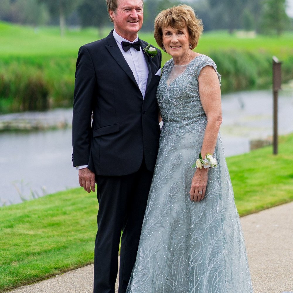 Lara -  Green / Silver Formal Dress